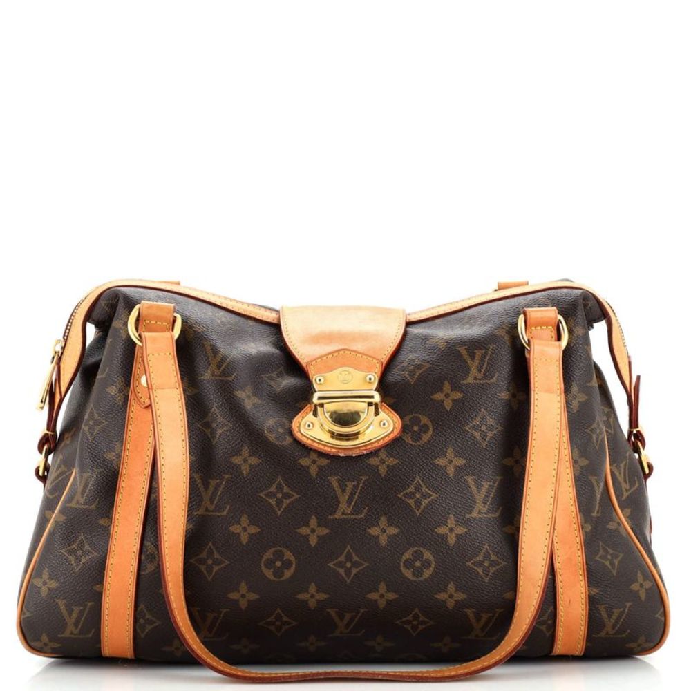 Louis Vuitton Stresa Handbag Monogram Canvas PM Brown